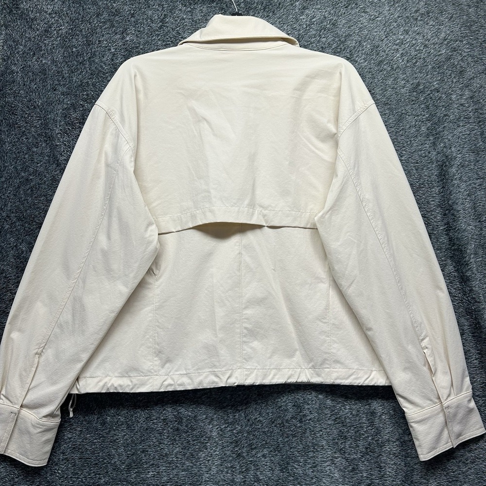 Halfdays Womens Size L Beige Nan Field Full Zip Long Sleeve Jacket - Picture 6 of 7